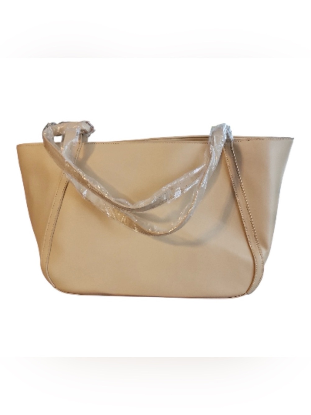 NWT $118 XL Cavalli Class Beige Tote Bag Gorgeous! Mint w/it’s own name bag - Picture 3 of 3
